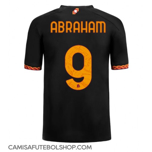 Camisa de time de futebol AS Roma Tammy Abraham #9 Replicas 3º Equipamento 2023-24 Manga Curta